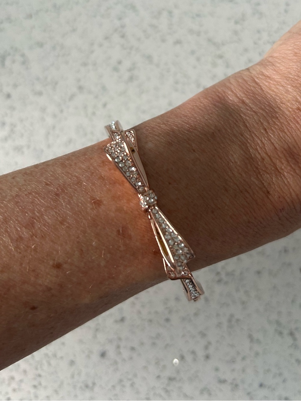 Kate Spade Rose Gold-tone Bow Bracelet